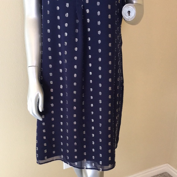 CROWN & IVY | Metallic Clip-Dot Dress - Picture 3 of 12